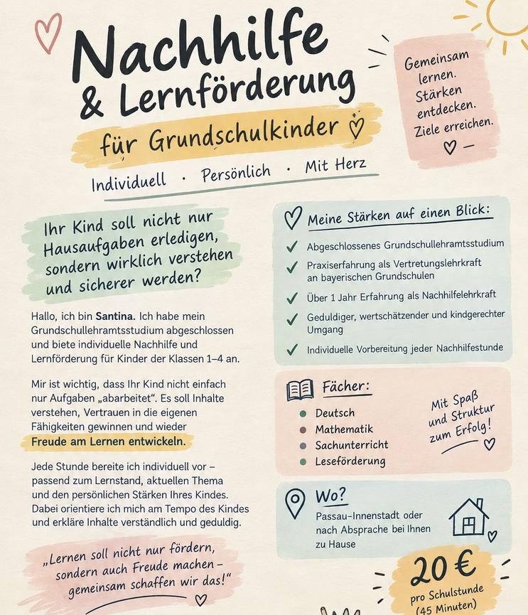 Bild 1 Nachhilfe Grundschule |Klasse 1-4