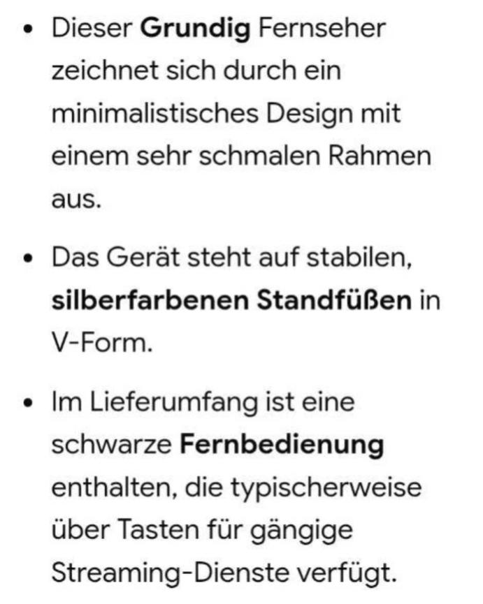 Bild 2 Grundig 32 GHB 5740 BK HD LED Fernseher, Als Ersatzteil/defekt
