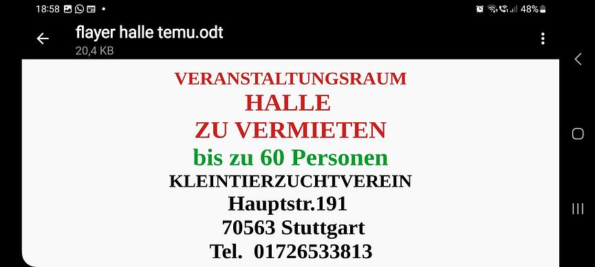 Bild 1 Location Halle Festraum