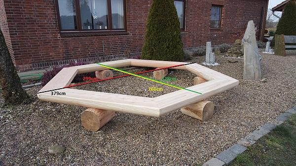 Bild 18 Gartenbank aus Lärche mit Gravur. Rentners Geschenk. Jubiläums Geschenk.