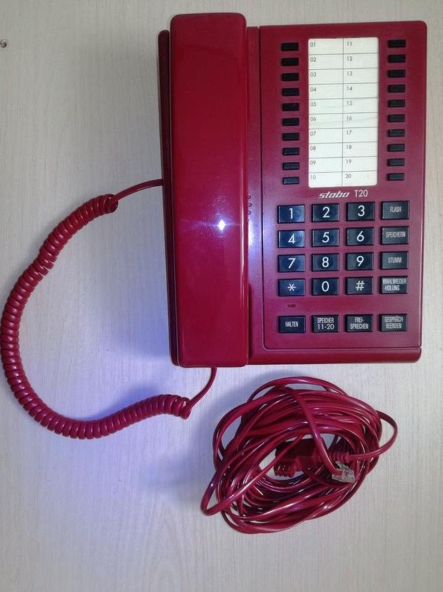 Bild 2 antikes Telefon "stabo T20"-vintage- 90iger, mit Manual - >>>15,-€