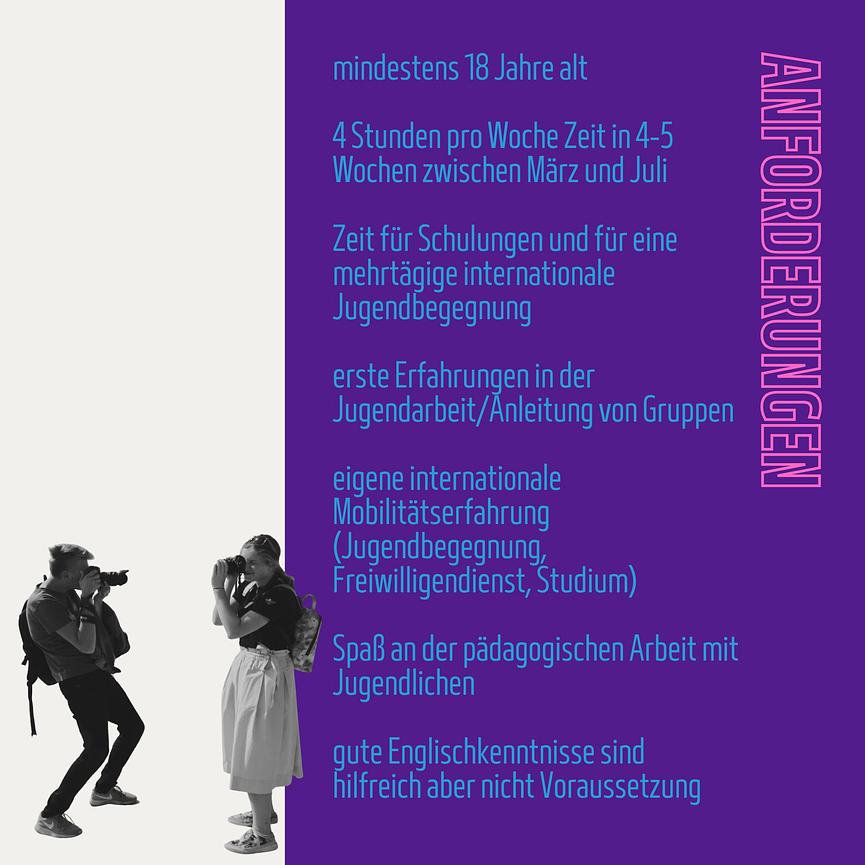 Bild 2 Jugendgruppenleiter*innen für internationale Jugendbegegnungen gesucht