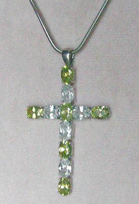 Bild 3 Kreuzanhänger, 925 Silber mit gefassten Zirkonia