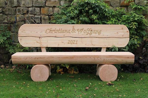 Bild 7 Gartenbank mit Gravur. Hochzeitsgeschenk. Rentners Geschenk.