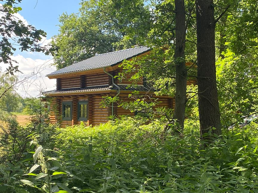 Bild 10 KANADISCHES BLOCKHAUS (FERIENHAUS) AM WALDRAND - LK ROW