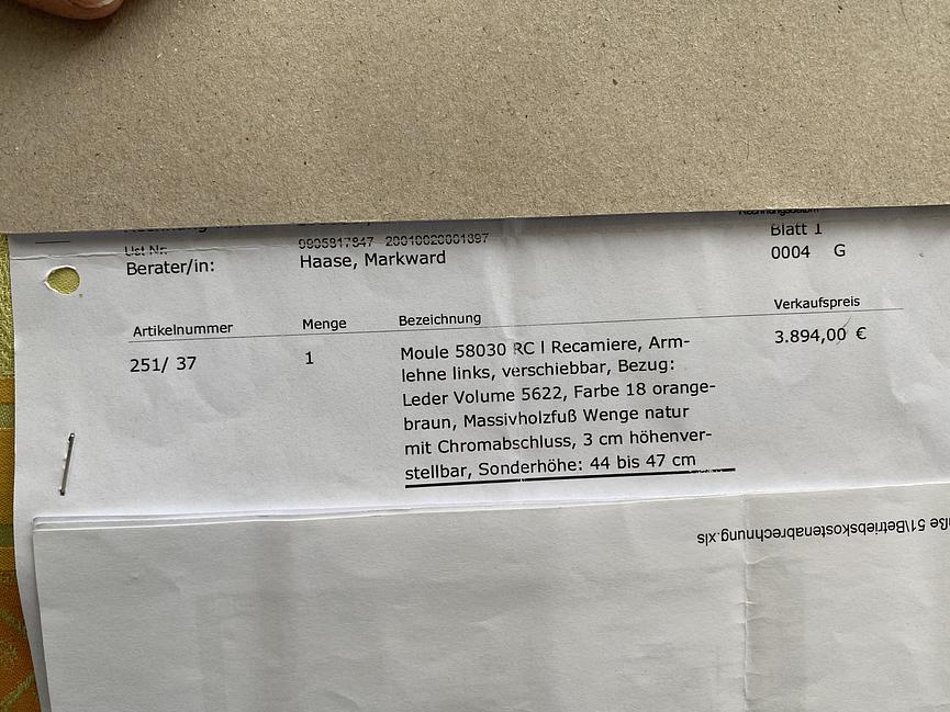 Bild 3 Recamiere echt Leder