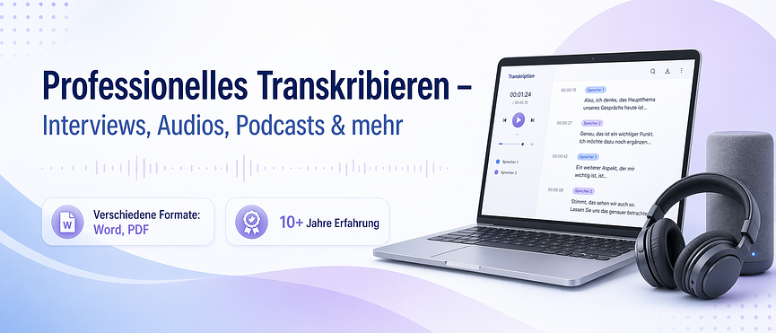 Bild 1 Professionelles Transkribieren – Interviews, Audios, Podcasts & mehr