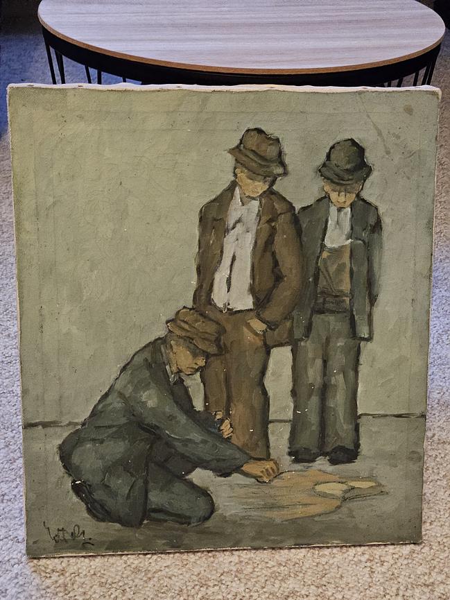 Bild 4 Carlo Vitale Figura mit Galerieetikett und Sammlerstempel