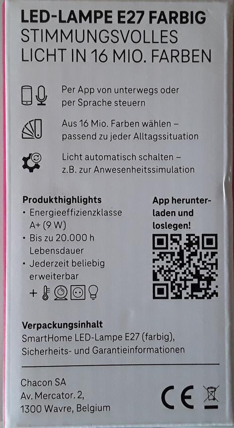 Bild 2 Smarthome LED-Lampe E27 - farbig, 2 Stück