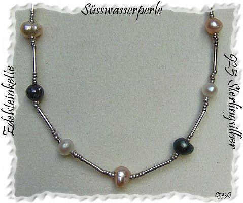 Bild 8 Perlencollier, 925 Silber