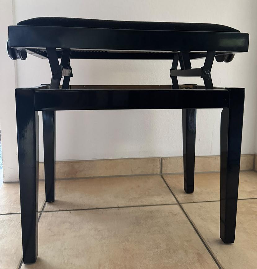 Bild 4 Klavierhocker schwarz höhenverstellbar