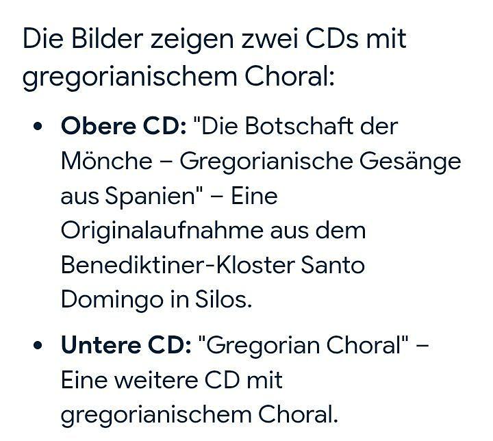 Bild 4 Gregorianische Musik-CDs
