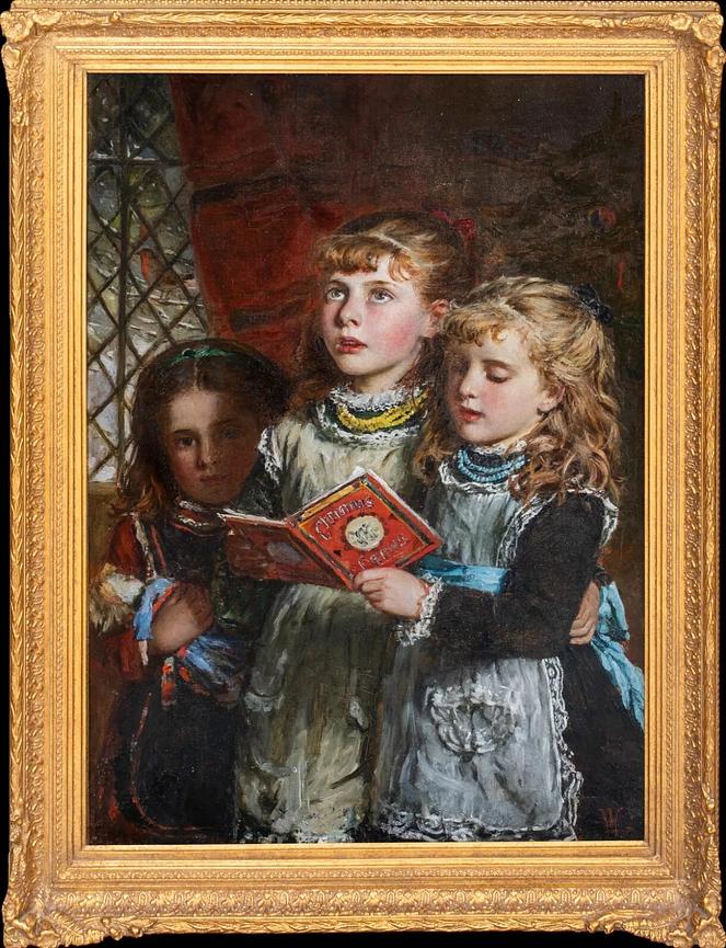 Bild 3 Heiligabendmädchen Carol singend William Hippon Gadsby