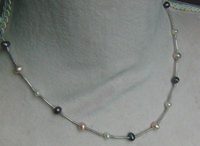 Bild 5 Perlencollier, 925 Silber