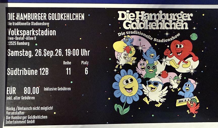 Bild 1 Abschiedskonzert im Volksparkstation von den Hamburger Goldkehlchen 26.9.2026