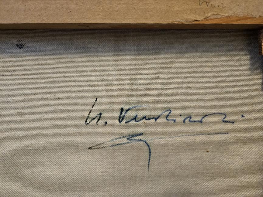 Bild 3 Original Ölgemälde von Umberto Verdirosi – „Kutsche im Nebel“ – Signiert