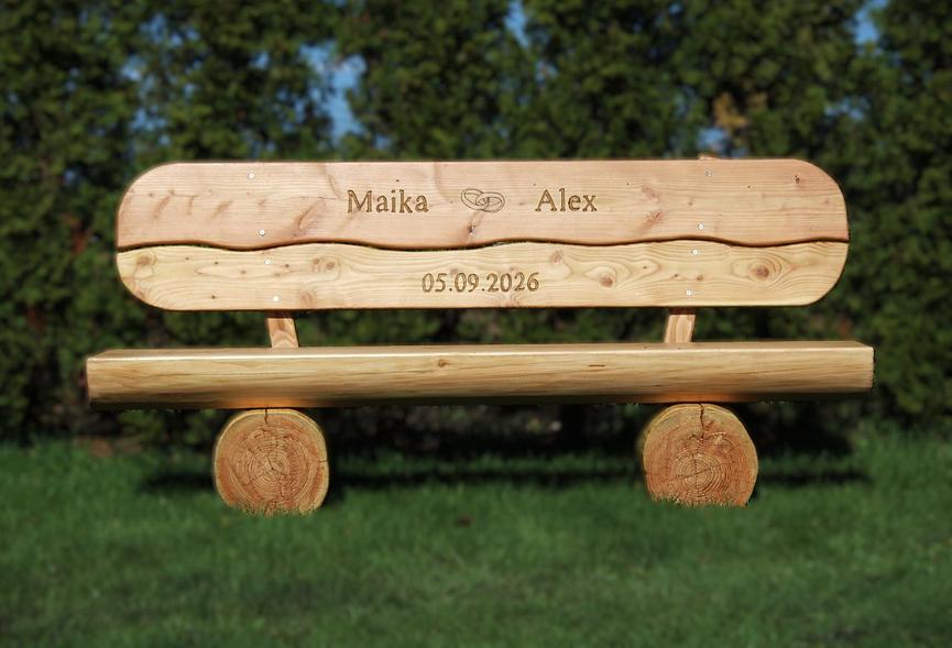 Bild 5 Gartenbank mit Armlehnen. Sitzbank. Rentners Geschenk.