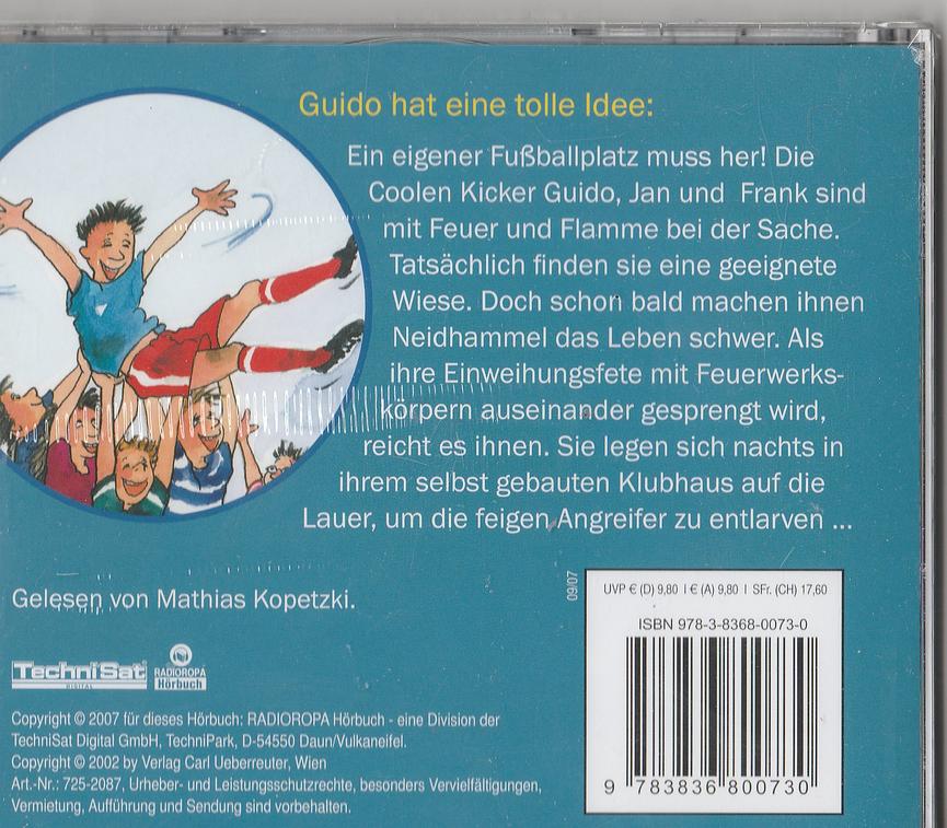 Bild 14 HW- Schuleingang: versch. Fussball-Hörspiel/Hörbuch-CD´s  für Kinder/Jugendliche