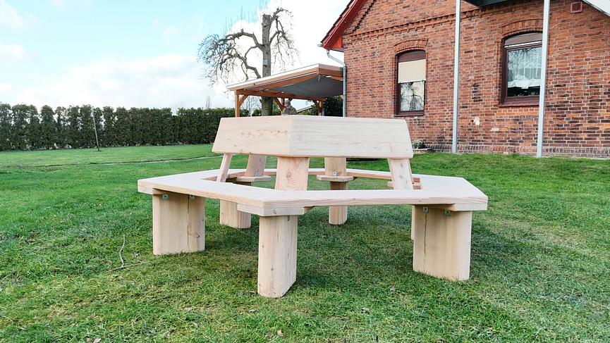 Bild 12 Gartenbank aus Holz mit Gravur. Hochzeitsgeschenk. Jubiläums Geschenk.