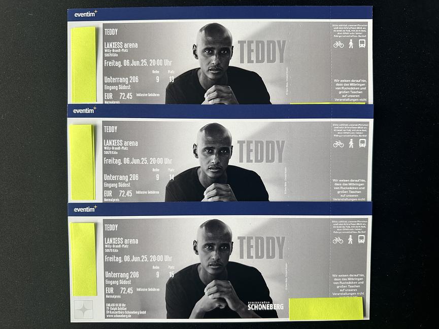 Bild 1 DREI Tickets für TEDDY Teclebrhan