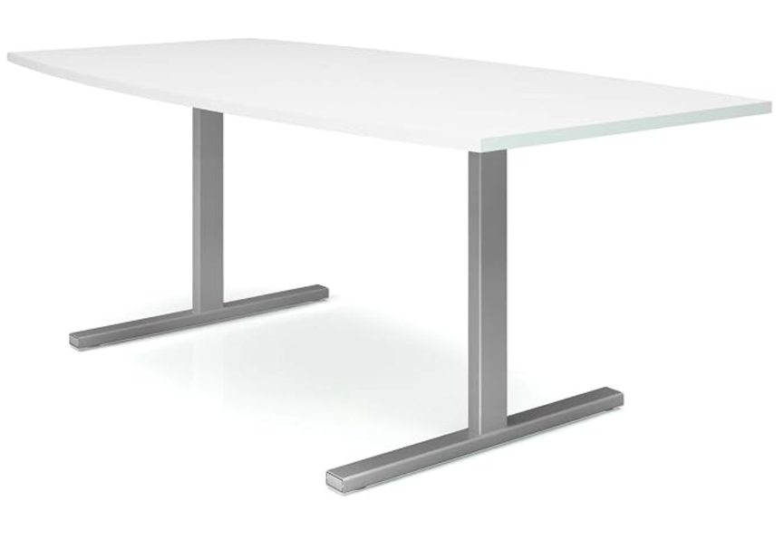 Bild 2 Büro Konferenztisch 200 × 100 cm Weiß – Besprechungstisch