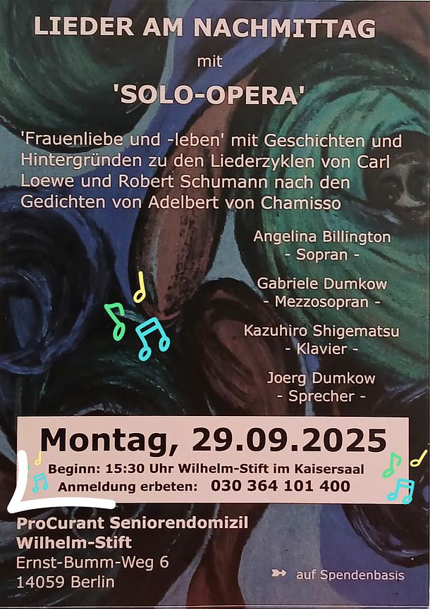 Bild 1 Robert Schumann trifft Carl Loewe - LIEDERNACHMITTAG
