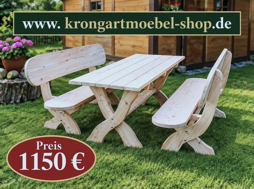 Bild 5 Gartenmöbel aus Lärchenholz. Holzmöbel. Krongartmöbel.