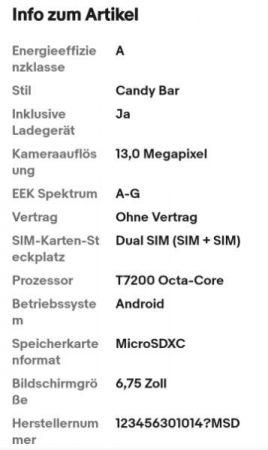 Bild 2 ZTE Blade A56 64 GB Floating Gold Dual SIM Smartphone Handy Mobiltelefon