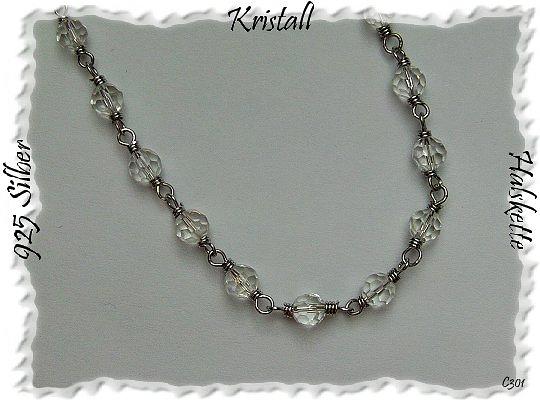 Bild 3 Kristallkette, 925 Silber