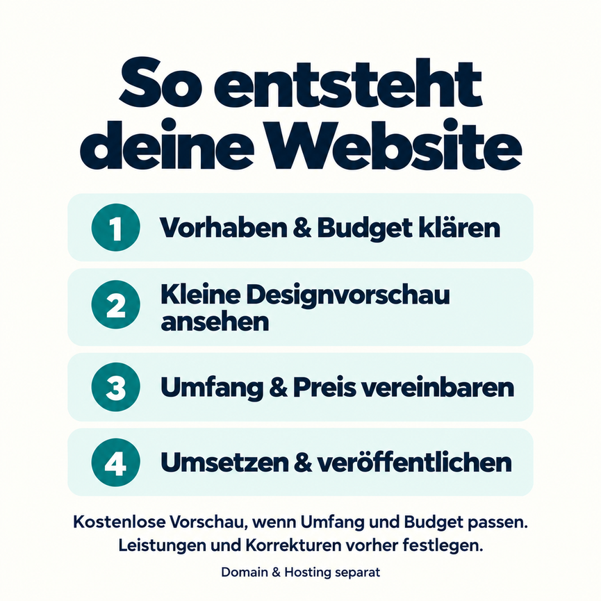 Bild 2 Website & Landingpage erstellen – Vorschau vor Auftrag