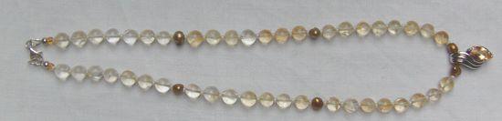 Bild 4 Citrinkette mit Citrinanhänger, 925 Silber