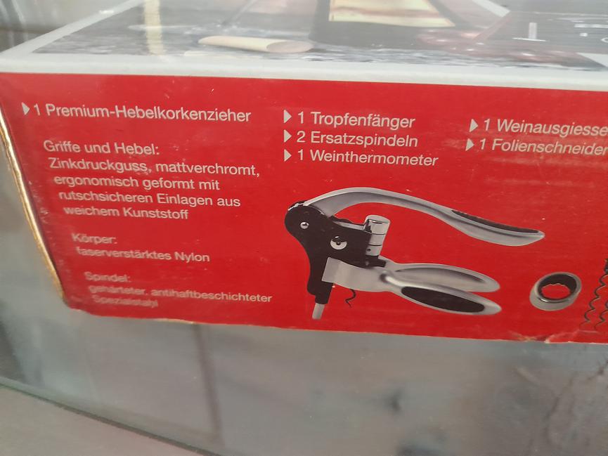 Bild 1 Edel Stahl Korkenzieher