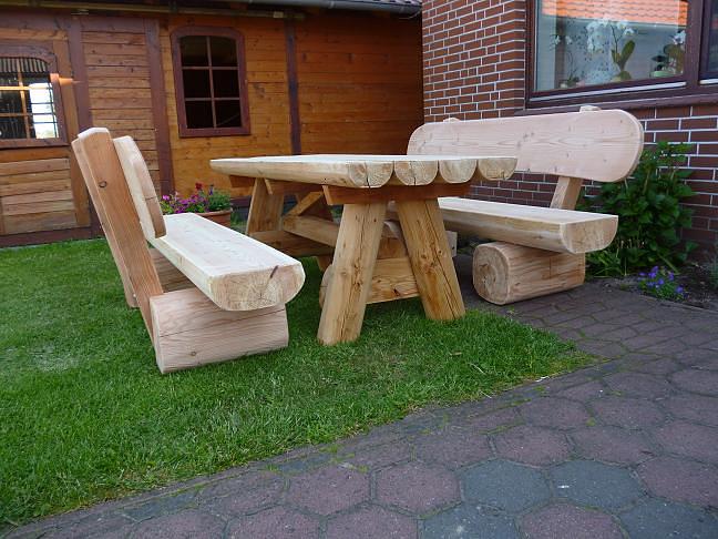 Bild 19 Rosenbank. Gartenlaube. Holzbank. Krongartmöbel.
