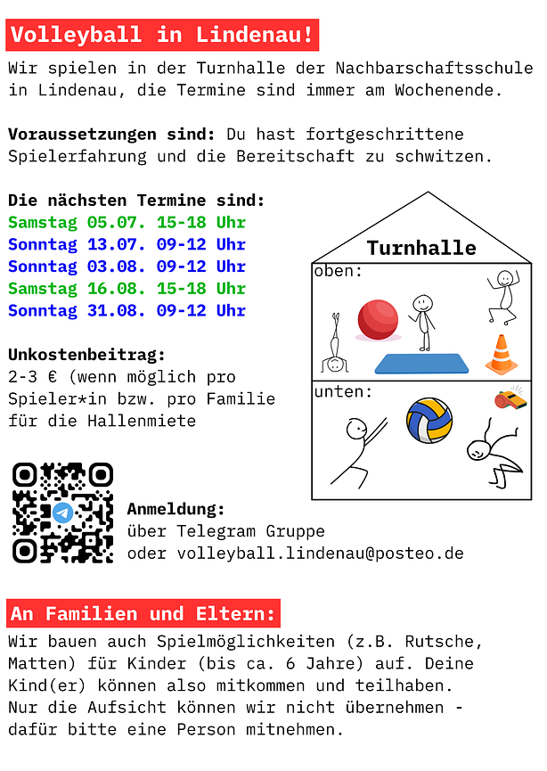 Bild 1 Fortgeschrittene Volleyball Runde in Lindenau - familienfreundlich!