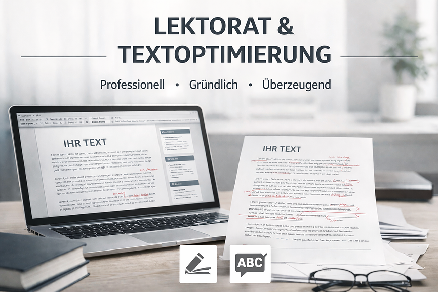 Bild 1 Lektorat & Korrektorat | Unterstützung bei HA, BA, MA