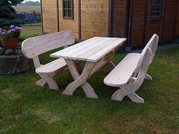 Bild 7 Gartenbank aus Lärche mit Gravur. Hochzeitsgeschenk. Krongartmöbel.