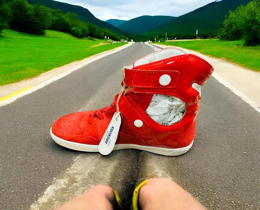 Bild 2 Birkenstock Thessaloniki Damen Sneaker in Rot Herstellernummer : 1004558 ( Letzt