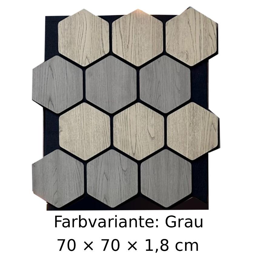 Bild 1 Akustikpaneel in Hexagon-Form