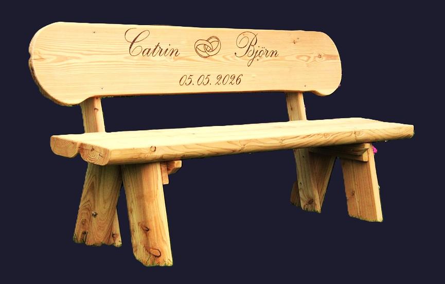 Bild 2 Sitzbänke mit Gravur. Hochzeitsgeschenk. Rentners Geschenk.