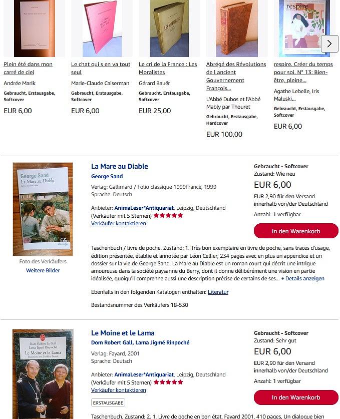 Bild 1 Livres français d'occasion - commander à Leipzig et faire du bien en même temps