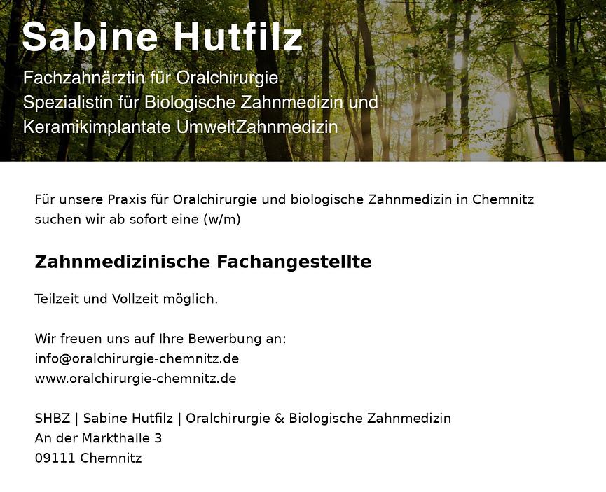 Bild 1 Zahnmedizinische Fachangestellte in Chemnitz (Assistenz/Verwaltung) ZFA, ZMV