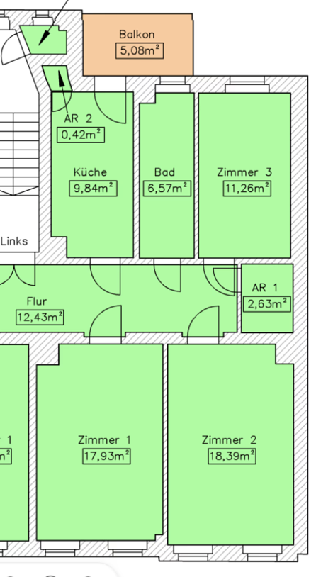 Bild 7 Neugründung 3er WG - Altbau Cichoriusstr. 4