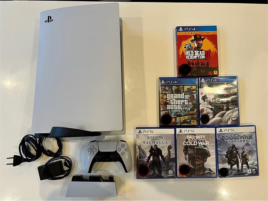 Bild 1 Playstation. 5 mit 2 Controller , Forza, Doom und weiteren 8 Spielen verschenken