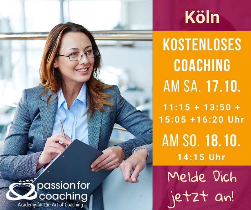 Bild 1 Kostenloses Coaching am Sa. 17.10. + So. 18.10. in Köln-Bayenthal