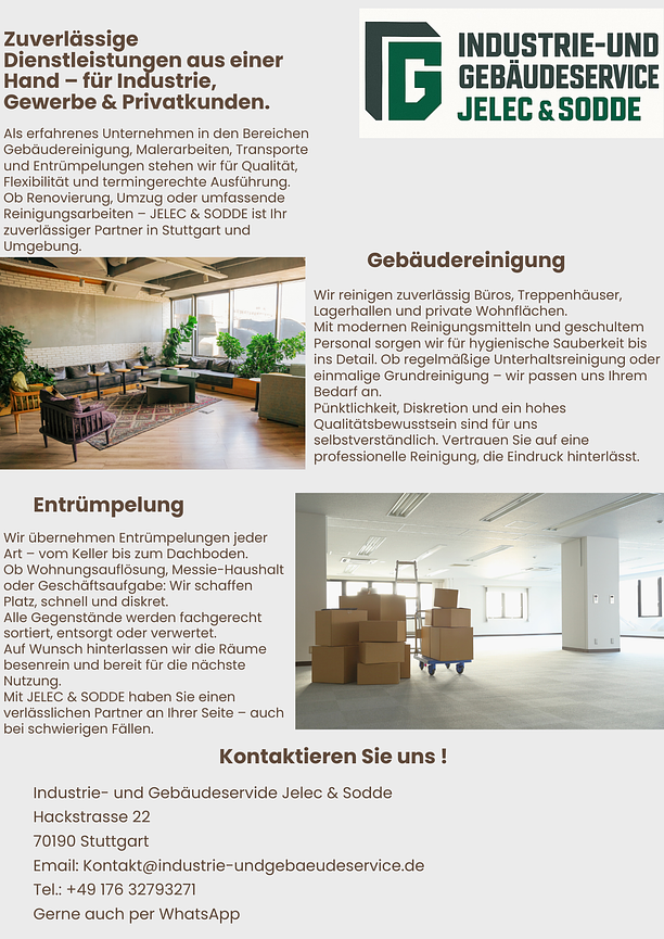 Bild 1 Professionelle Entrümpelung, Haushaltsauflösung, Malerarbeiten, Gebäudereinigung