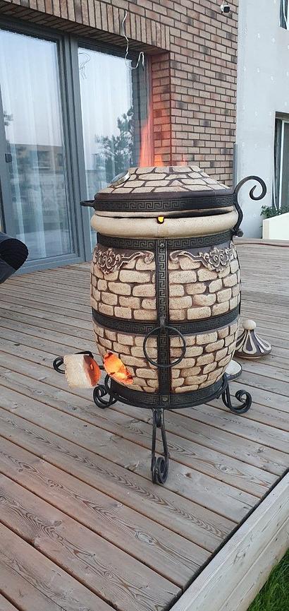 Bild 1 Tandoor 65L Ziegel | Schamott Grillofen Handgemacht