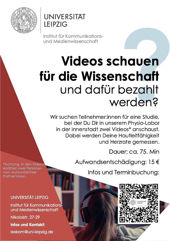 Bild 1 Forschungsteilnehmer:innen gesucht - Videos schauen und dafür bezahlt werden