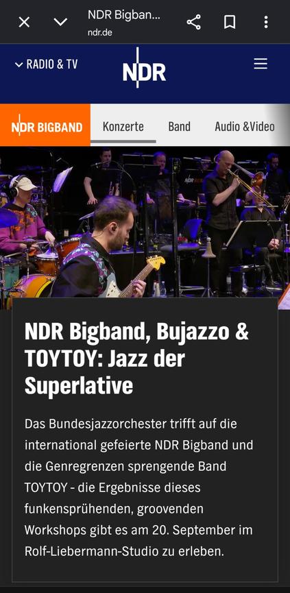 Bild 6 Ticket Jazz-Orchester Konzert in Hannover Sa. 19.09.2026