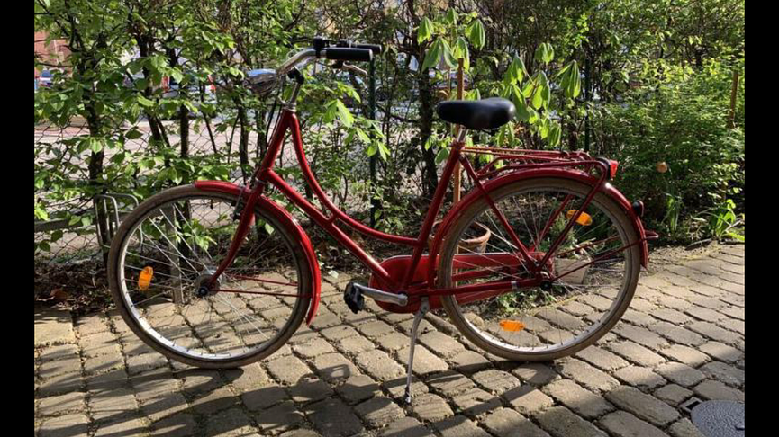 Bild 1 rotes Damenrad 28“ im Holland Style