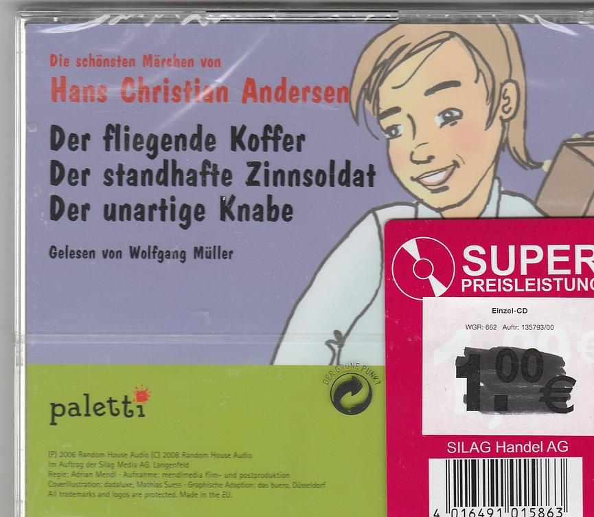 Bild 38 HW- Zum Schuleingang in die Zuckertüte: Sagen/Märchen/u.a.-Hörspiel/Hörbuch-CD´s